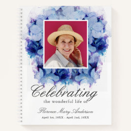 ブルーアジサイ写真追悼本 ノートブック