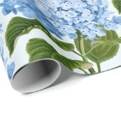 ブルーアジサイ包み紙 ラッピングペーパー (ロールコーナー)