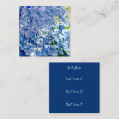 ブルーアジサイ名前をカスタムする ノートカード (正面/裏面)