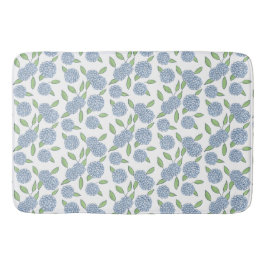 ブルーアジサイ名門私立校風のズコースタルニューイングランド バスマット