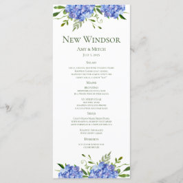 ブルーアジサイ婚約パーティ メニュー