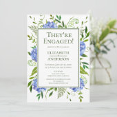 ブルーアジサイ婚約パーティ 招待状 (スタンド正面)