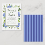 ブルーアジサイ少年ベイビーシャワーブズベビー エンクロージャーカード (正面/裏面)