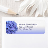 ブルーアジサイ差出人住所ラベル ラベル (インサイチュ)