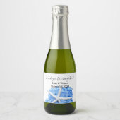 ブルーアジサイ感謝していアスタフィッシュ スパークリングワインラベル (正面)