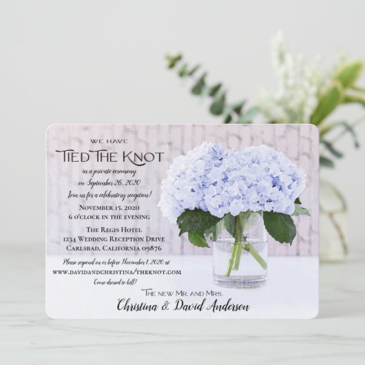 ブルーアジサイ我々は結び目を結んだ 招待状 (スタンド正面)