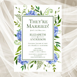 ブルーアジサイ披露宴 招待状