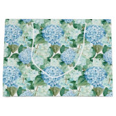 ブルーアジサイ抱き枕 ラージペーパーバッグ (正面)