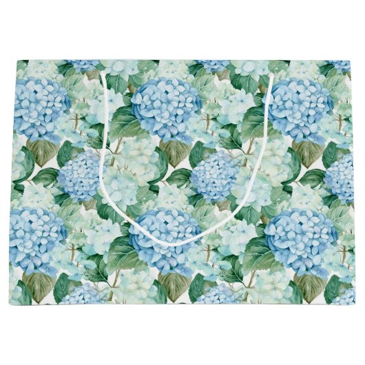 ブルーアジサイ抱き枕 ラージペーパーバッグ (正面)