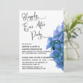 ブルーアジサイ楽しくずっと後のパーティー披露宴 招待状 (スタンド正面)