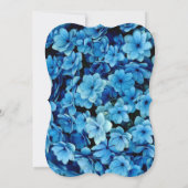 ブルーアジサイ水彩花確認i 招待状 (裏面)