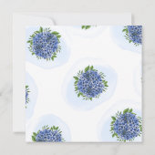 ブルーアジサイ水彩100thバースデーパーティー 招待状 (裏面)