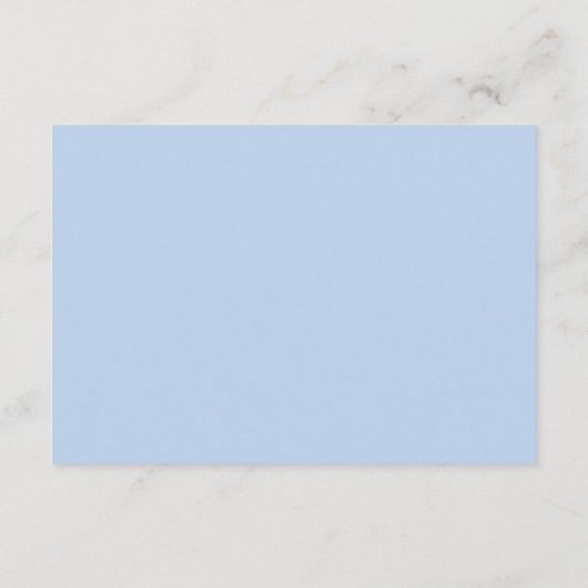 ブルーアジサイ白フローラ結婚のQRコードサイト エンクロージャーカード (裏面)