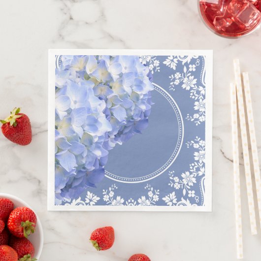 ブルーアジサイ白レースパーティーウェディングレセプション (インサイチュ)