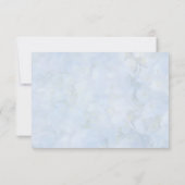 ブルーアジサイ空白のアフローラサンキューカード 招待状 (裏面)