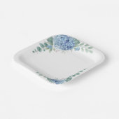 ブルーアジサイ紙プレート ペーパープレート (傾斜あり)