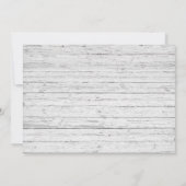 ブルーアジサイ素朴ア結婚ズブライダルシャワー 招待状 (裏面)