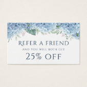 ブルーアジサイ紹介カード (正面)