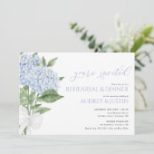 ブルーアジサイ結婚のリハーサルディナー 招待状 (スタンド正面)