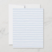 ブルーアジサイ結婚ズのリハーサルディナースモール 招待状 (裏面)