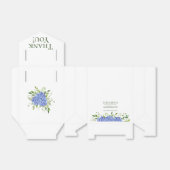 ブルーアジサイ結婚ズフローラありがとう フェイバーボックス (折り畳みなし)