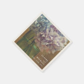 ブルーアジサイ結婚ズ スタンダードカクテルナプキン (角)