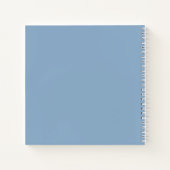 ブルーアジサイ結婚フラワーズゲストブック ノートブック (裏面)