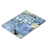 ブルーアジサイ結婚フローラ ノートブック (左側)