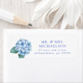 ブルーアジサイ結婚フローラ ラベル (インサイチュ)