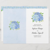 ブルーアジサイ結婚ブーケのサービス順 (正面/裏面)