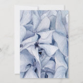 ブルーアジサイ結婚式招待状 招待状 (裏面)