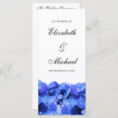 ブルーアジサイ結婚式 プログラム (正面/裏面)