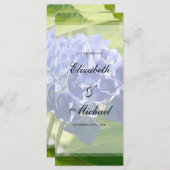 ブルーアジサイ結婚式 プログラム (正面/裏面)