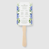 ブルーアジサイ結婚式 プログラム ハンドファン (裏面)