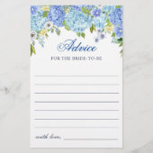 ブルーアジサイ緑の願い&アドバイスカード (正面)