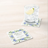 ブルーアジサイ脚本リハーサル夕食会 スクエアペーパーコースター (インサイチュ)