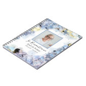 ブルーアジサイ花お祝いオブ・ライフ ノートブック (左側)