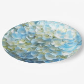 ブルーアジサイ花びらフローラ ペーパープレート (アングル)