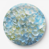 ブルーアジサイ花びらフローラ ペーパープレート (正面)