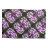 ブルーアジサイ花びら抽象芸術アートパターン 枕カバー (裏面)