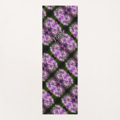 ブルーアジサイ花びら抽象芸術アーパーソナライズされたト ヨガマット (正面)