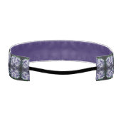 ブルーアジサイ花びら抽象芸術パターン アスレチックヘッドバンド (裏面)