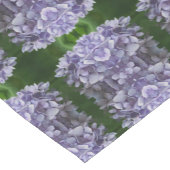 ブルーアジサイ花びら抽象芸術フローラ ショートテーブルランナー (コーナー)