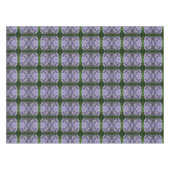 ブルーアジサイ花びら抽象芸術フローラ テーブルクロス (正面(横))