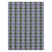 ブルーアジサイ花びら抽象芸術フローラ テーブルクロス (正面)