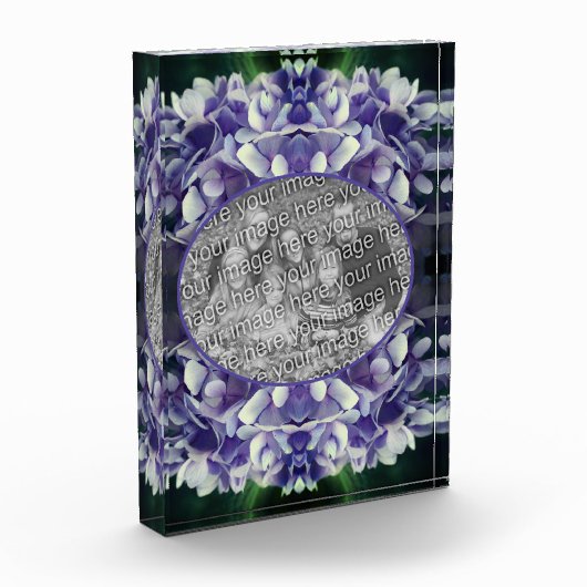 ブルーアジサイ花びら独自の追加 フォトブロック (左)