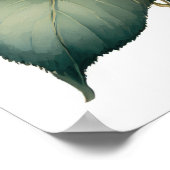 ブルーアジサイ花アートプリントポスター ポスター (角)