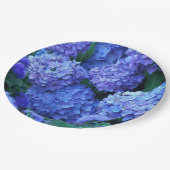 ブルーアジサイ花フローラ ペーパープレート (アングル)