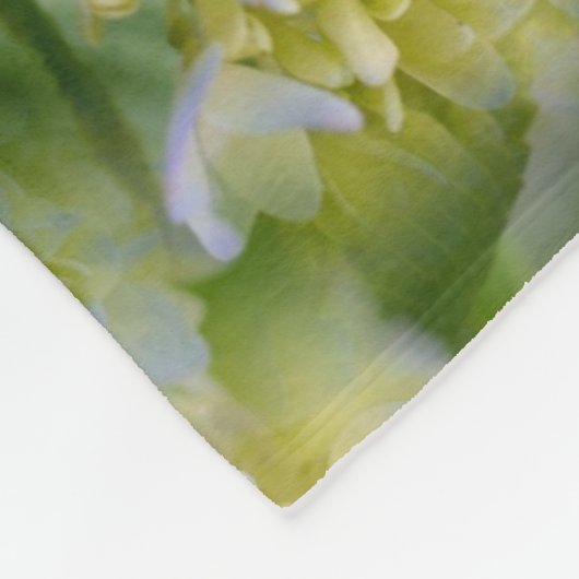 ブルーアジサイ花抽象芸術自然 フリースブランケット (角)