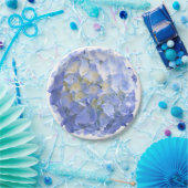 ブルーアジサイ花紙パーティー結婚ズプレート ペーパープレート (パーティー)